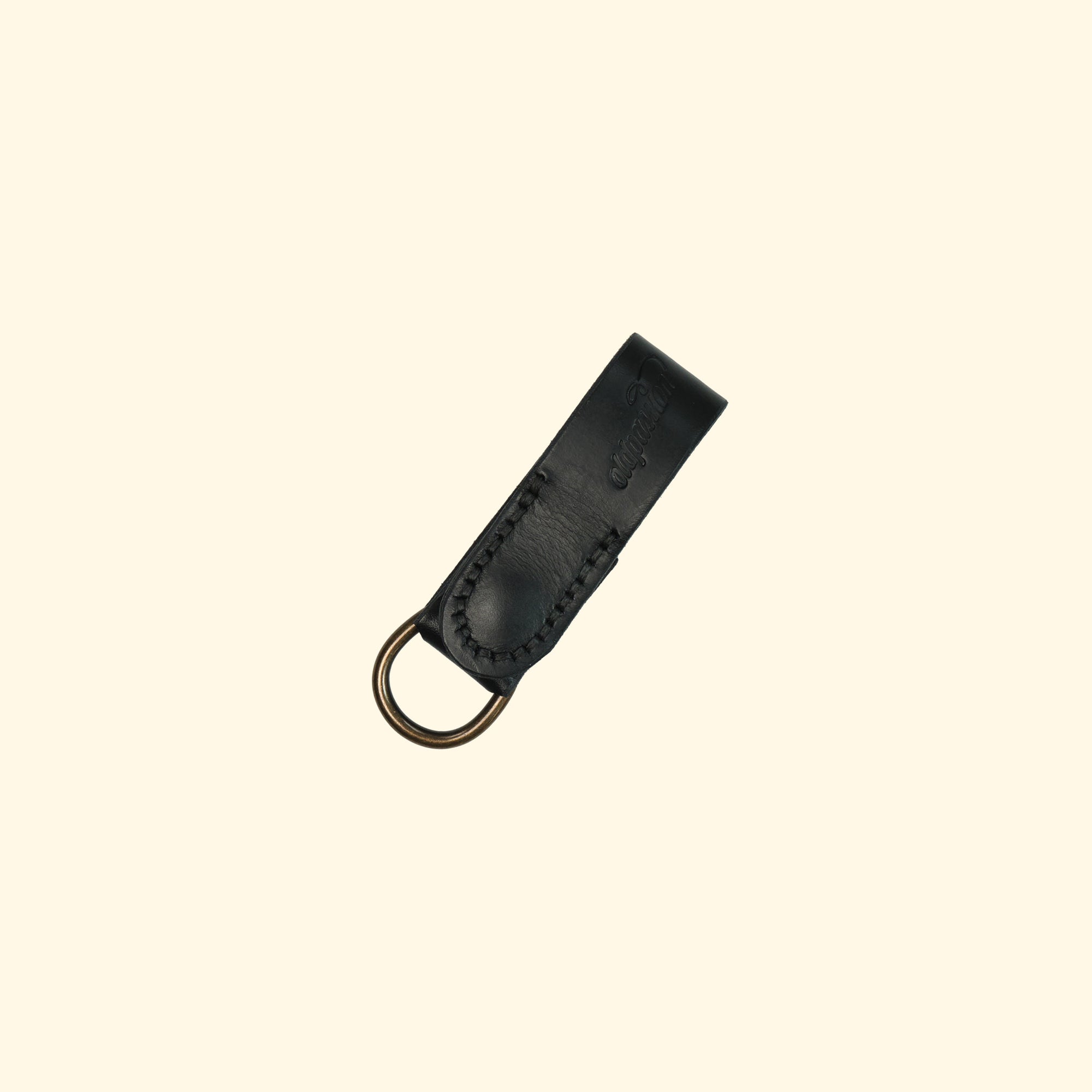 Braided-Leather-Lanyard-Geflochtenes-Schluesselband-aus-Echtleder-black-antique-d-ring-clip