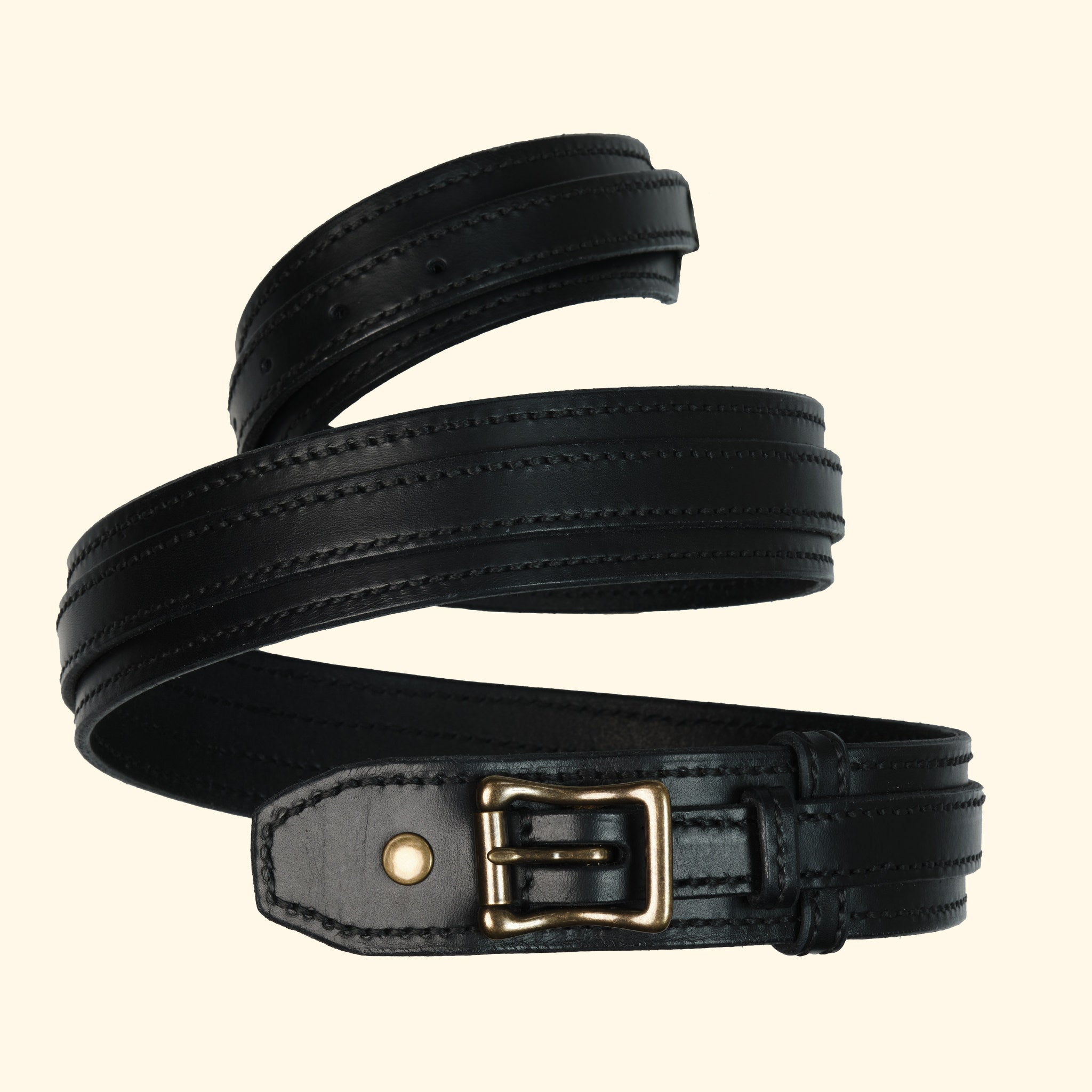 oldpassion Heritage Belt, Schwarz, gerollt