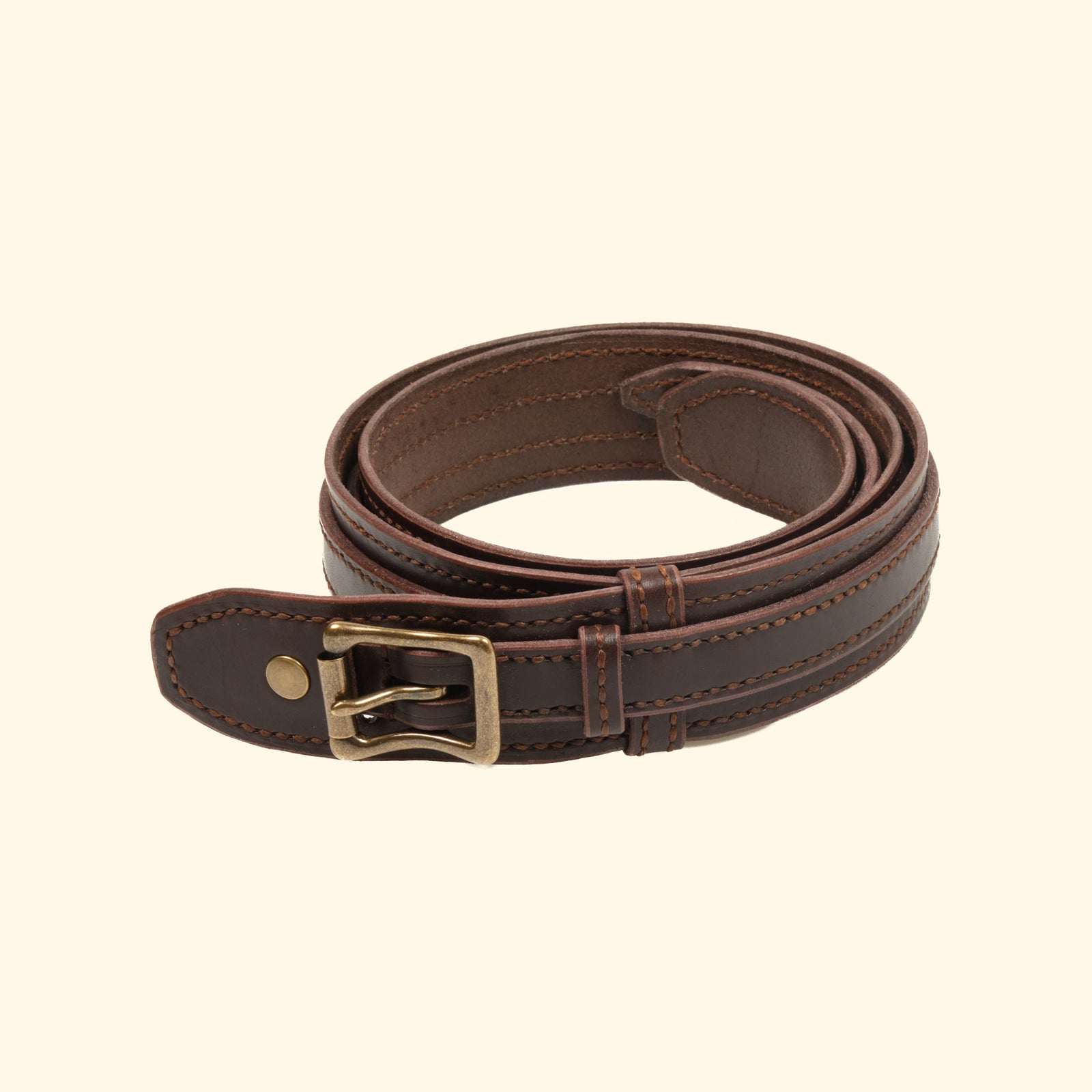oldpassion-Heritage-Belt-Echtledergürtel-Hommage-an-die-Kunst-des-Sattelhandwerks-brown-schnalle-antique-frontview-2