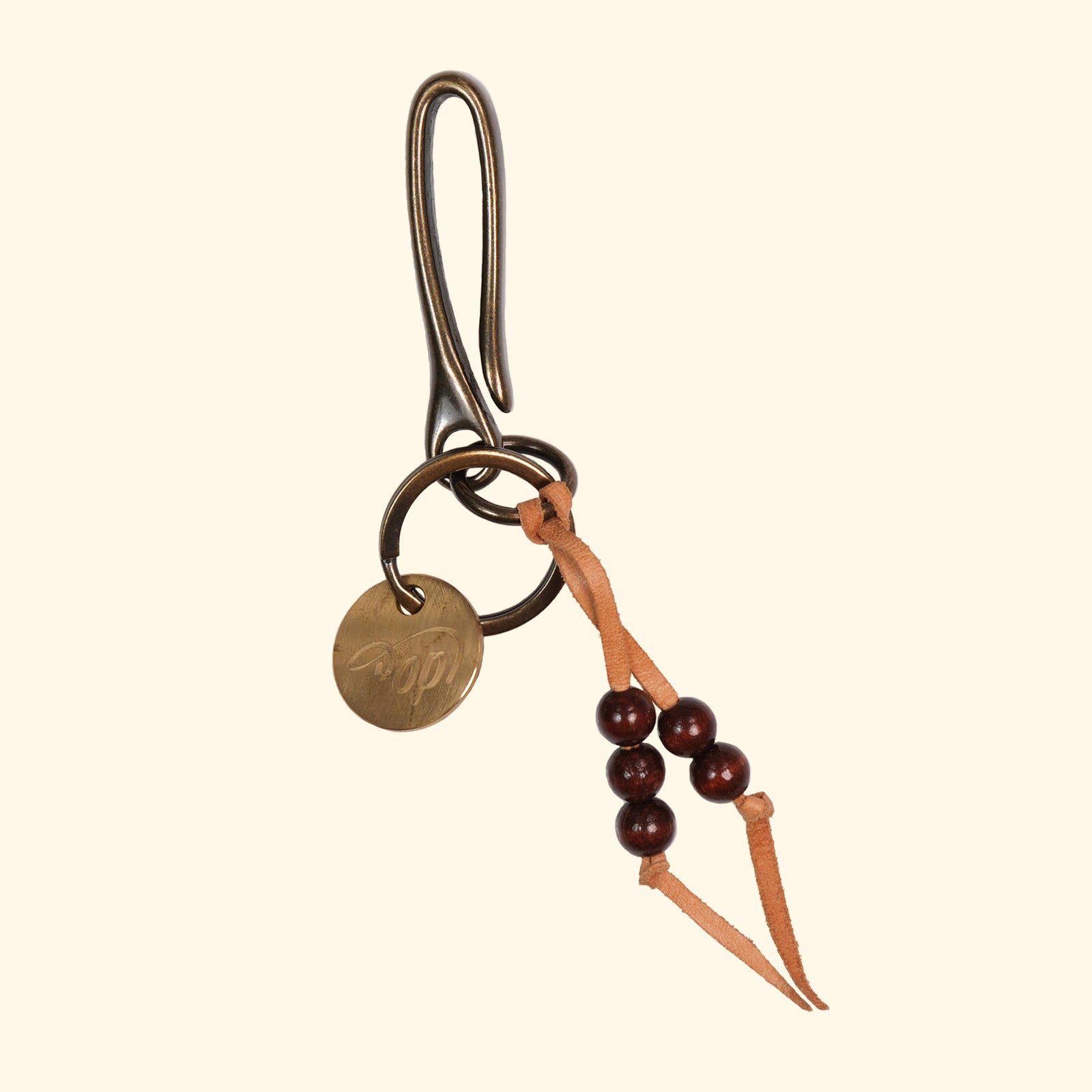 Japanese-Fish-Hook-Key-Chain-Japanischer-Schlüsselhaken-Messing-antique-oldpassion-from-prison-with-love