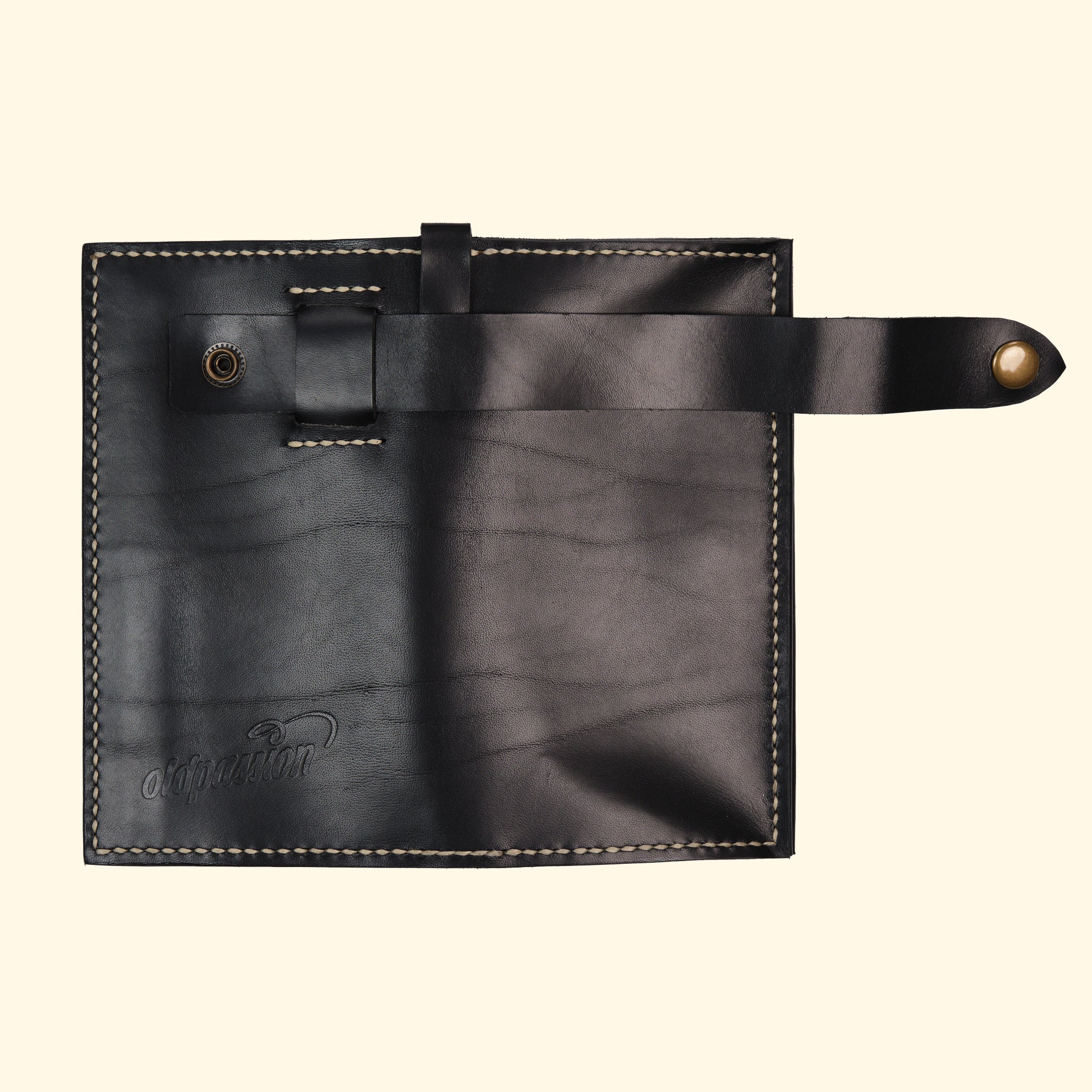 Long Wallet, Schwarz, Rückseite, geöffnet