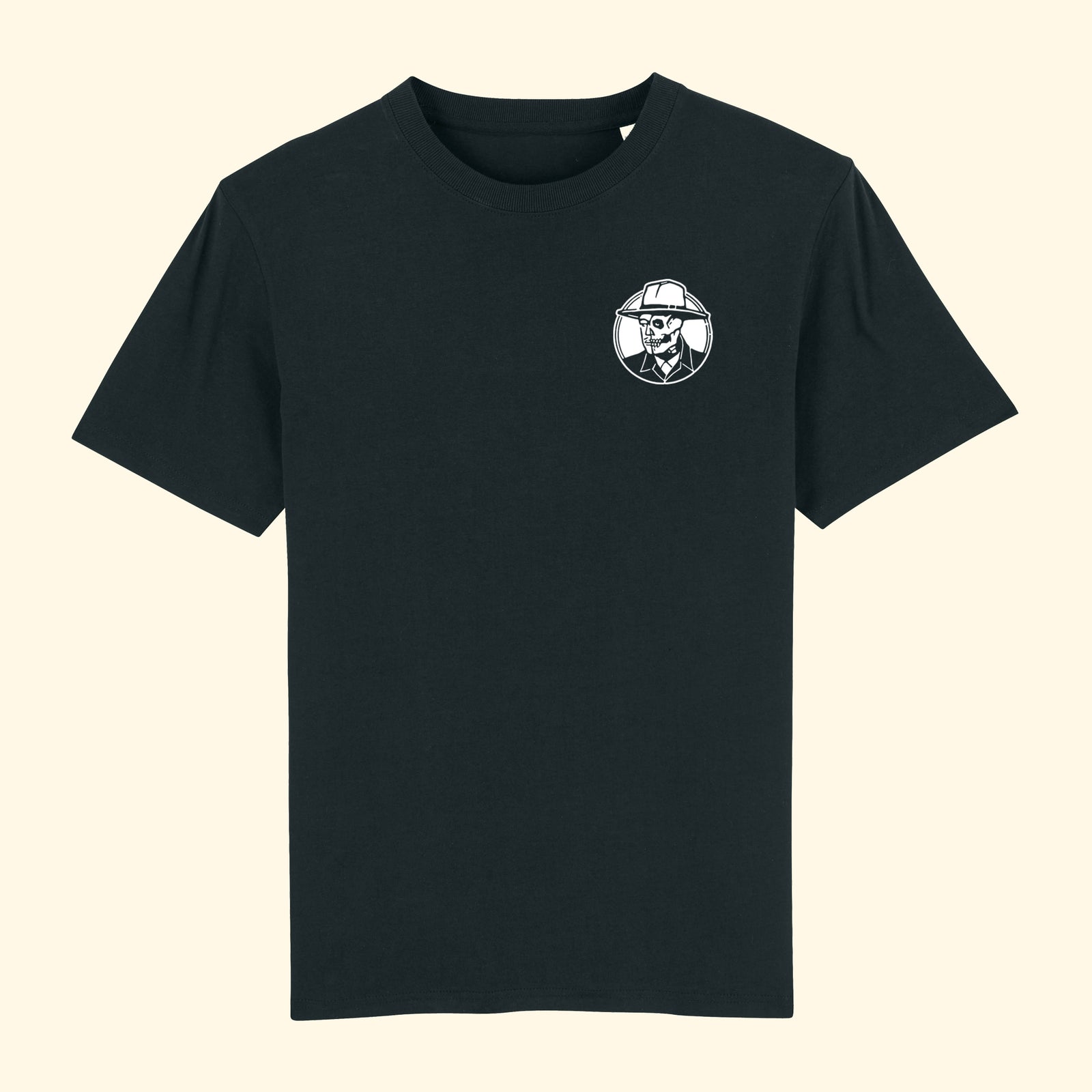 Memento-Mori-Ergo-Bibamus-T-Shirt-schwarz-vorderseite-oldpassion-from-prison-with-love