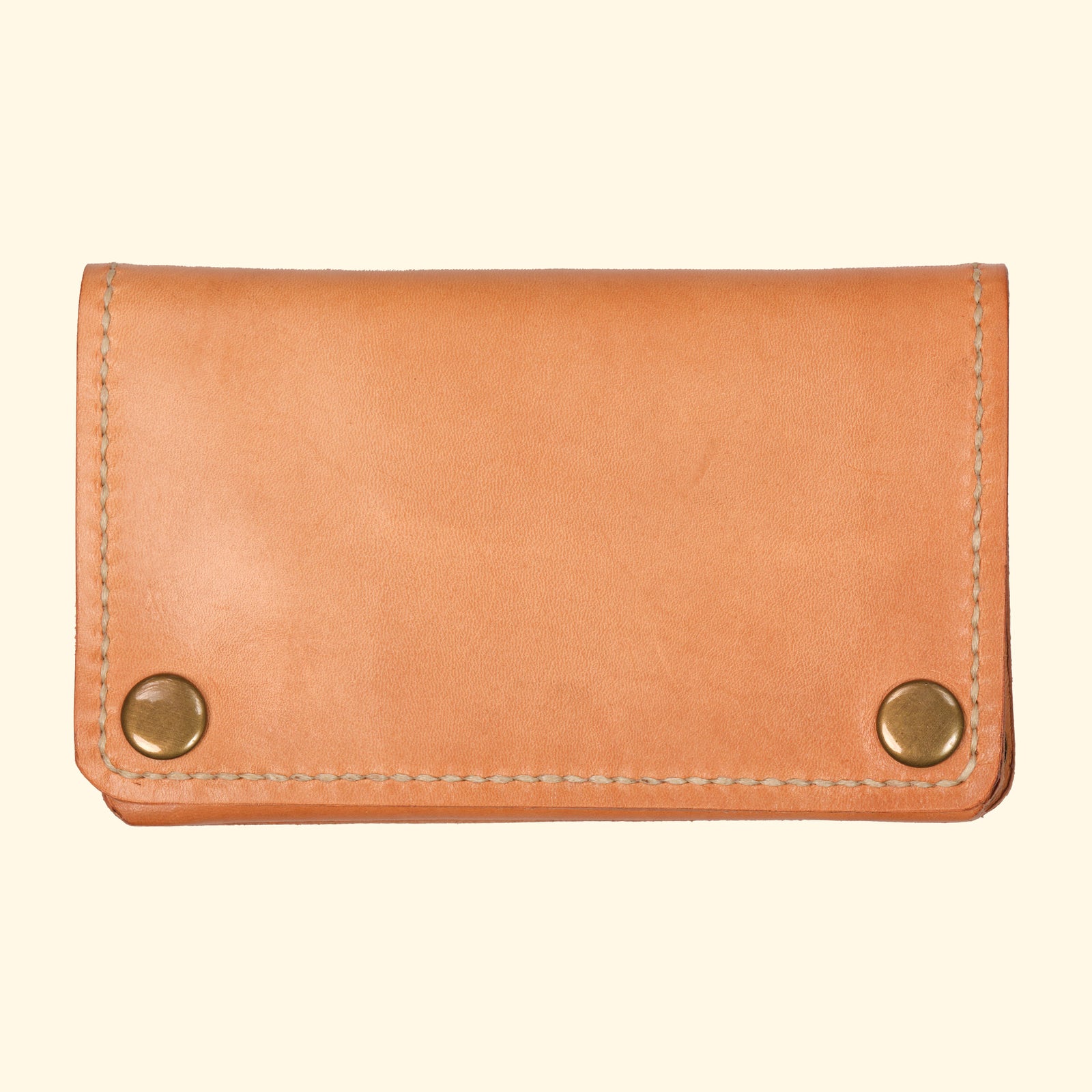 Trucker-Wallet-Extravagantes-Leder-Portemonnaie-nature-Leder-antique-hardware-oldpassion-from-prison-with-love-Vorderseite