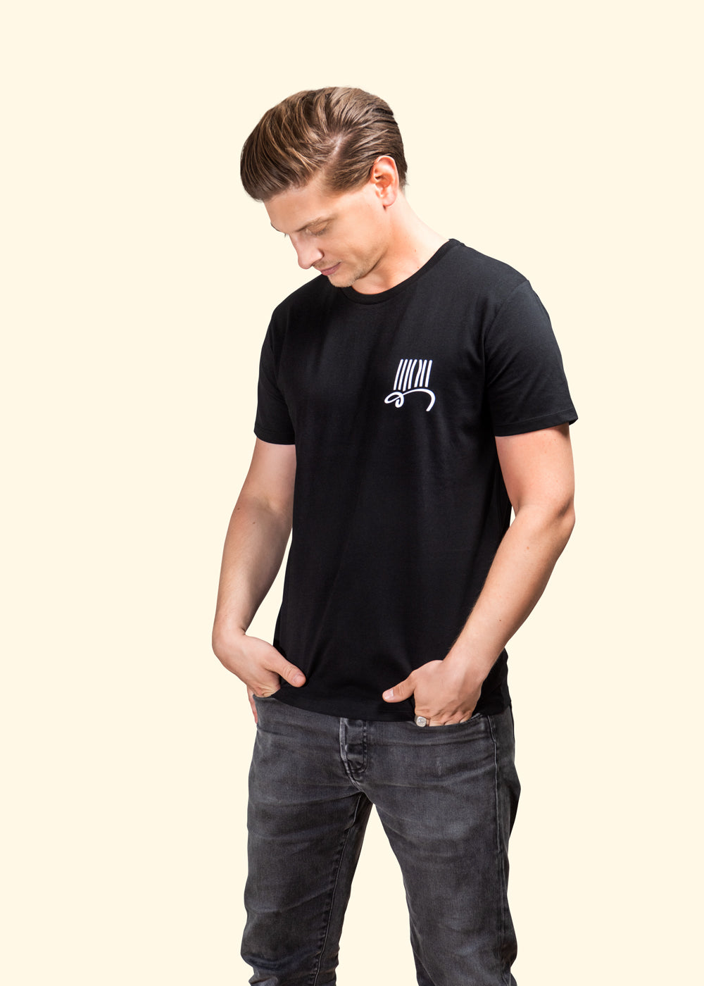 «prison-bars» logo tee - oldpassion - from prison with love