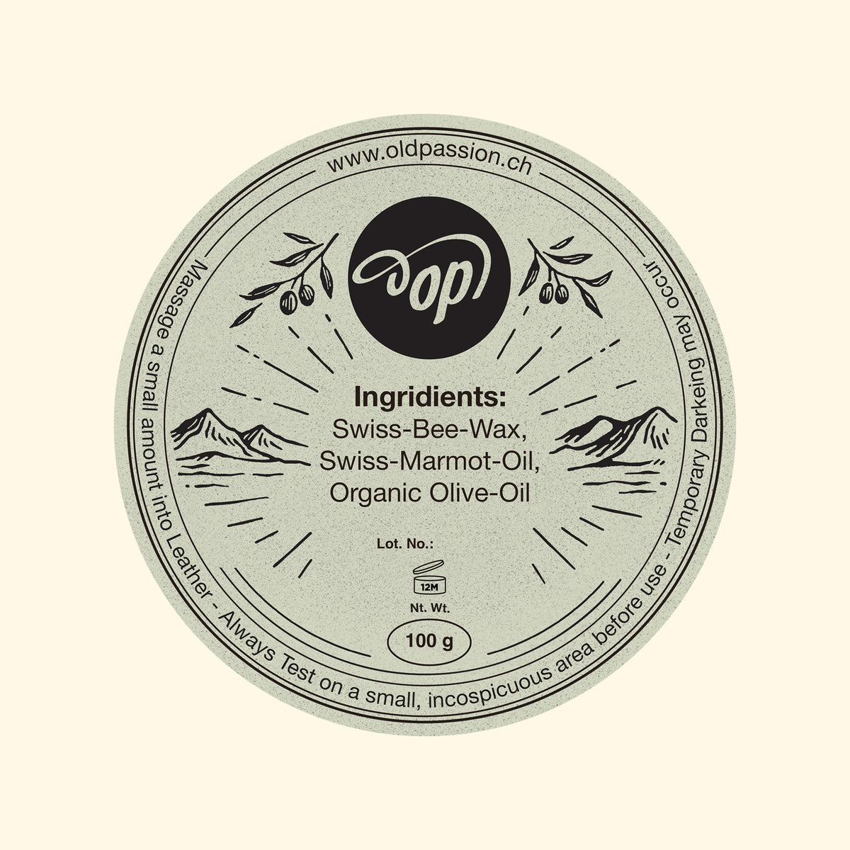 Marbee-All-Natural-Leather-Balm-Lederpflegemittel-oldpassion-hochwertige-lederpflege-aus-der-schweiz-100%-natürliche-zutaten-olivenoel-schweizer-bienenwachs-murmeltieroel-inhalt-100-gram-rueckseite