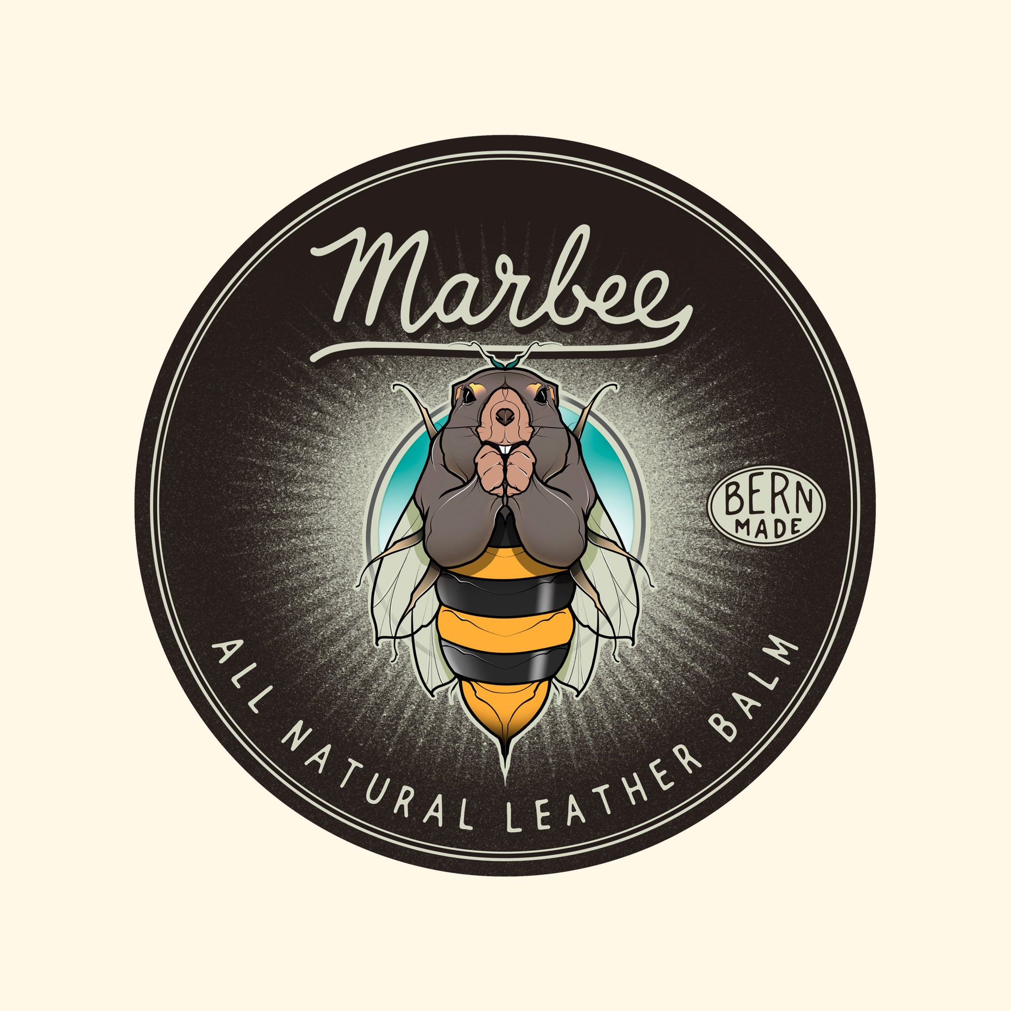 Marbee-All-Natural-Leather-Balm-Lederpflegemittel-oldpassion-hochwertige-lederpflege-aus-der-schweiz-100%-natürliche-zutaten-olivenoel-schweizer-bienenwachs-murmeltieroel-vorderseite