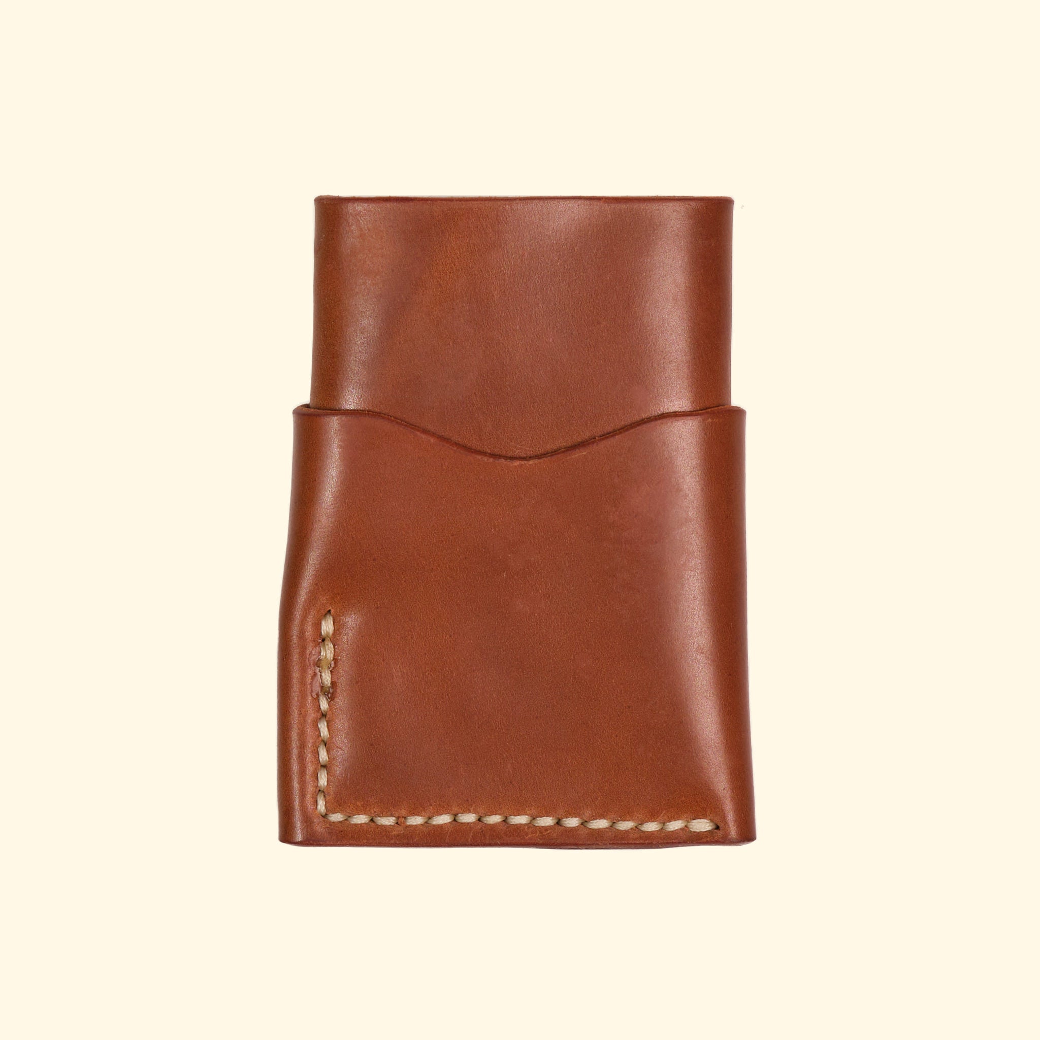 Shell Cordovan-Whiskey-Leder-burrito-minimalistisches-Kartenhalter-Portemonnaie-Rückseite-oldpassion-from-prison-with-love