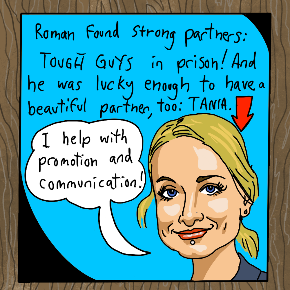 Roman Buri found strong partners: tough guys in prison! And he was lucky enough to have a beatiful partner too: Tania. i help with promoion and communicaton! oldpassion - from prison with love! handcrafted quality goods. leder portemonnaie, lederwaren 