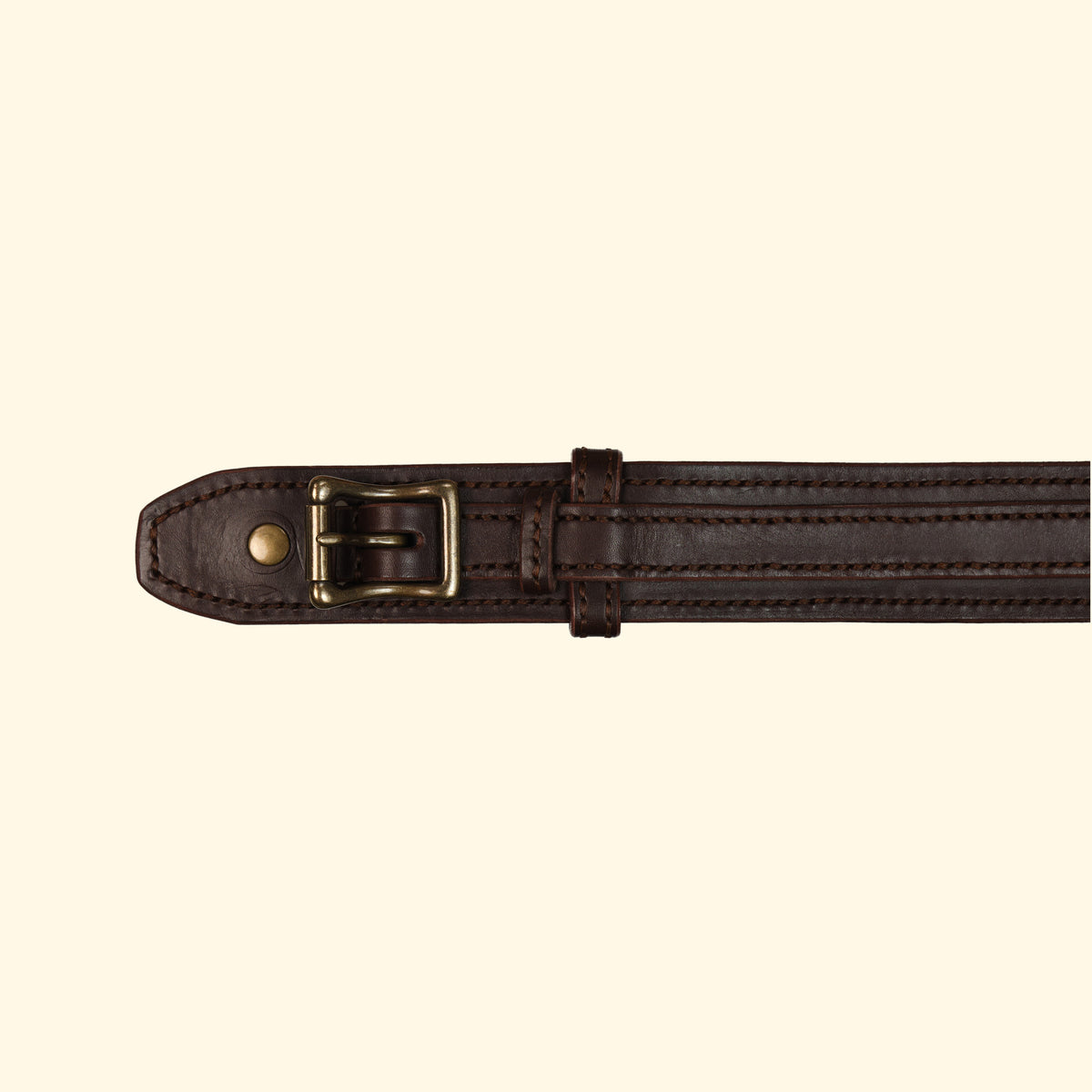 oldpassion-Heritage-Belt-Echtledergürtel-Hommage-an-die-Kunst-des-Sattelhandwerks-brown-schnalle-antique-vorderseite