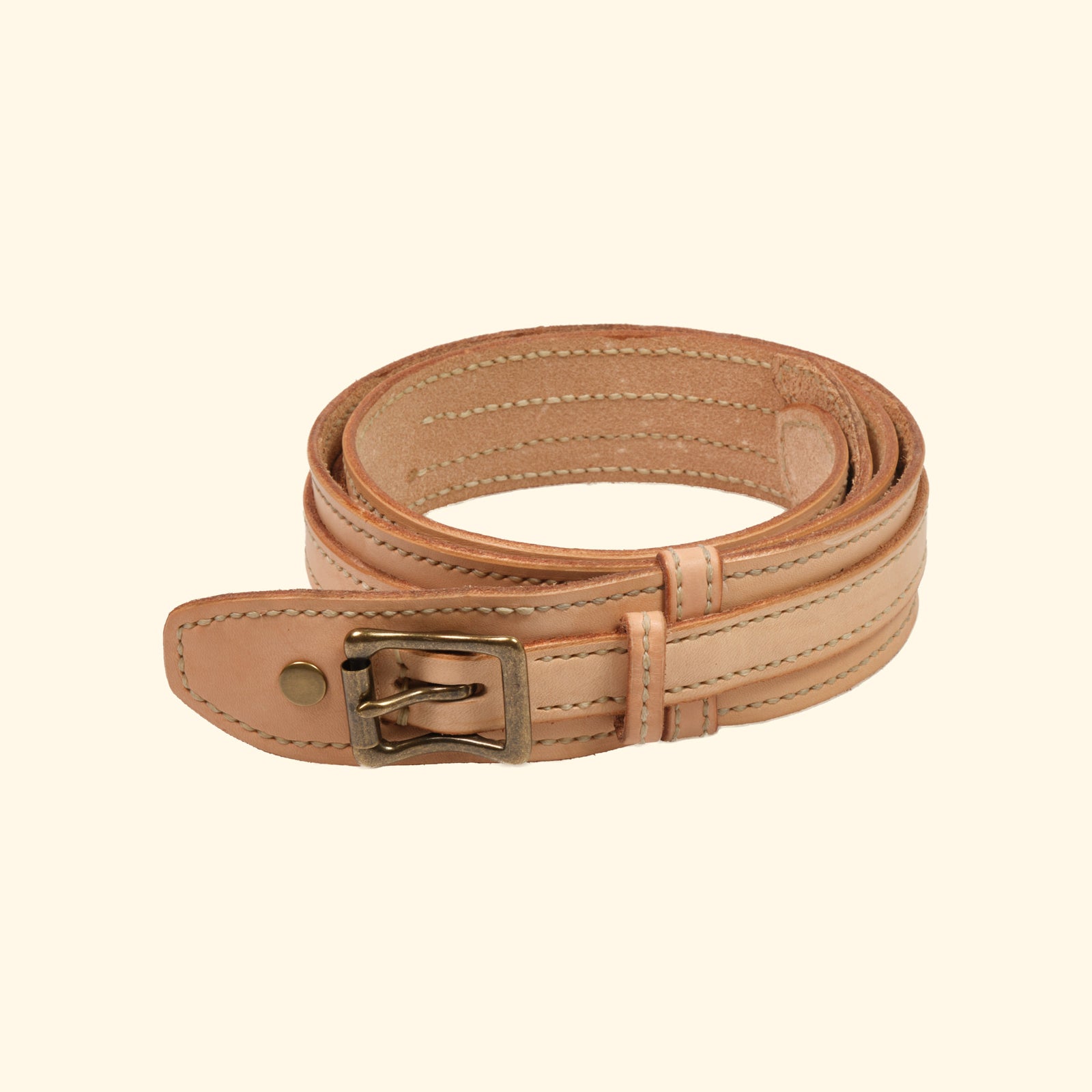 oldpassion-Heritage-Belt-Echtledergürtel-Hommage-an-die-Kunst-des-Sattelhandwerks-nature-schnalle-antique-frontview