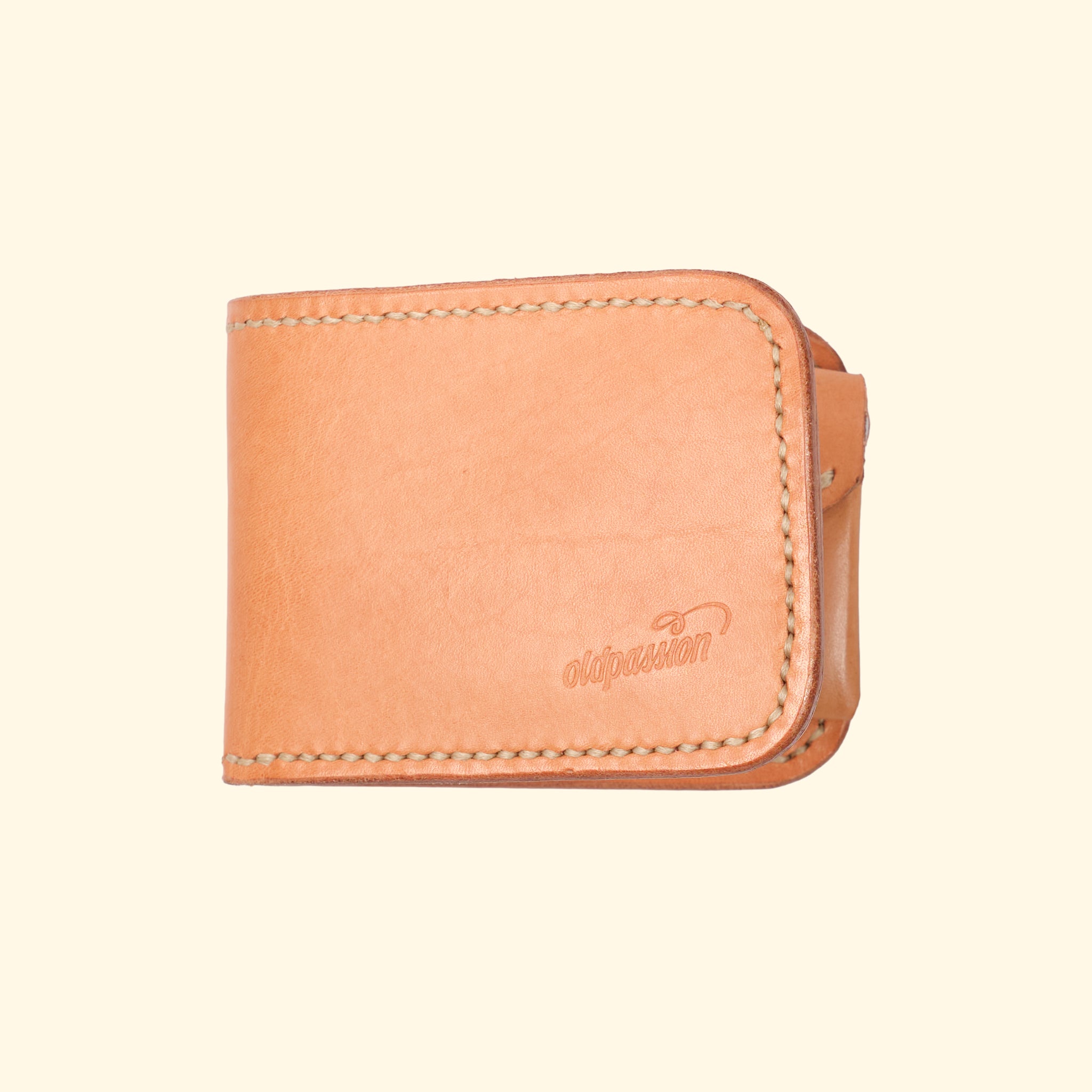 Bifold Coin Wallet, nature, Frontansicht zugeklappt