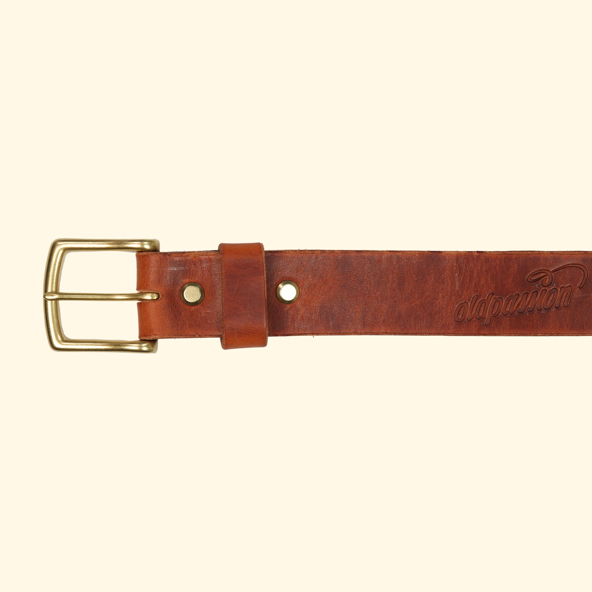 op belt, English Tan, Vorderseite
