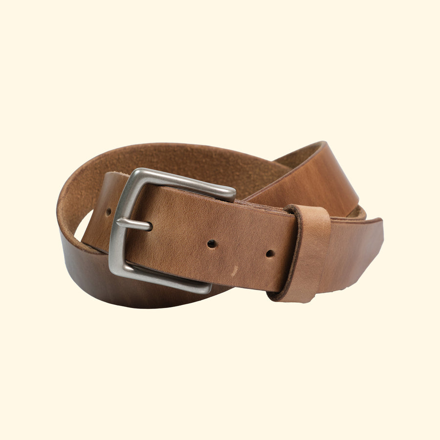 op belt • langlebiger Ledergürtel auf Mass • Horween Chromexcel Natural