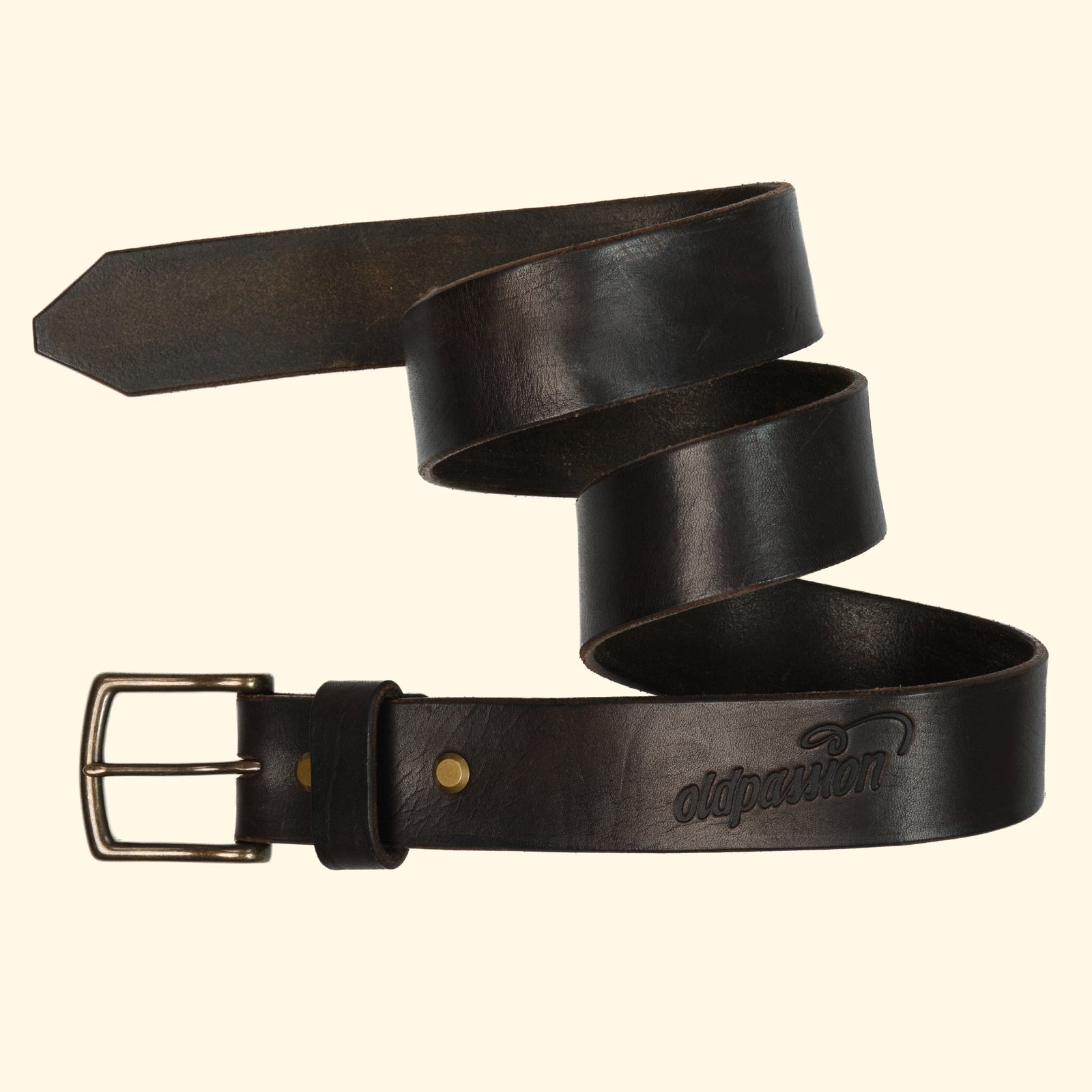 op-belt-langlebiger-Ledergürtel-auf-Mass-myrtille-dark-brown-schnalle-antique-brass-birdview