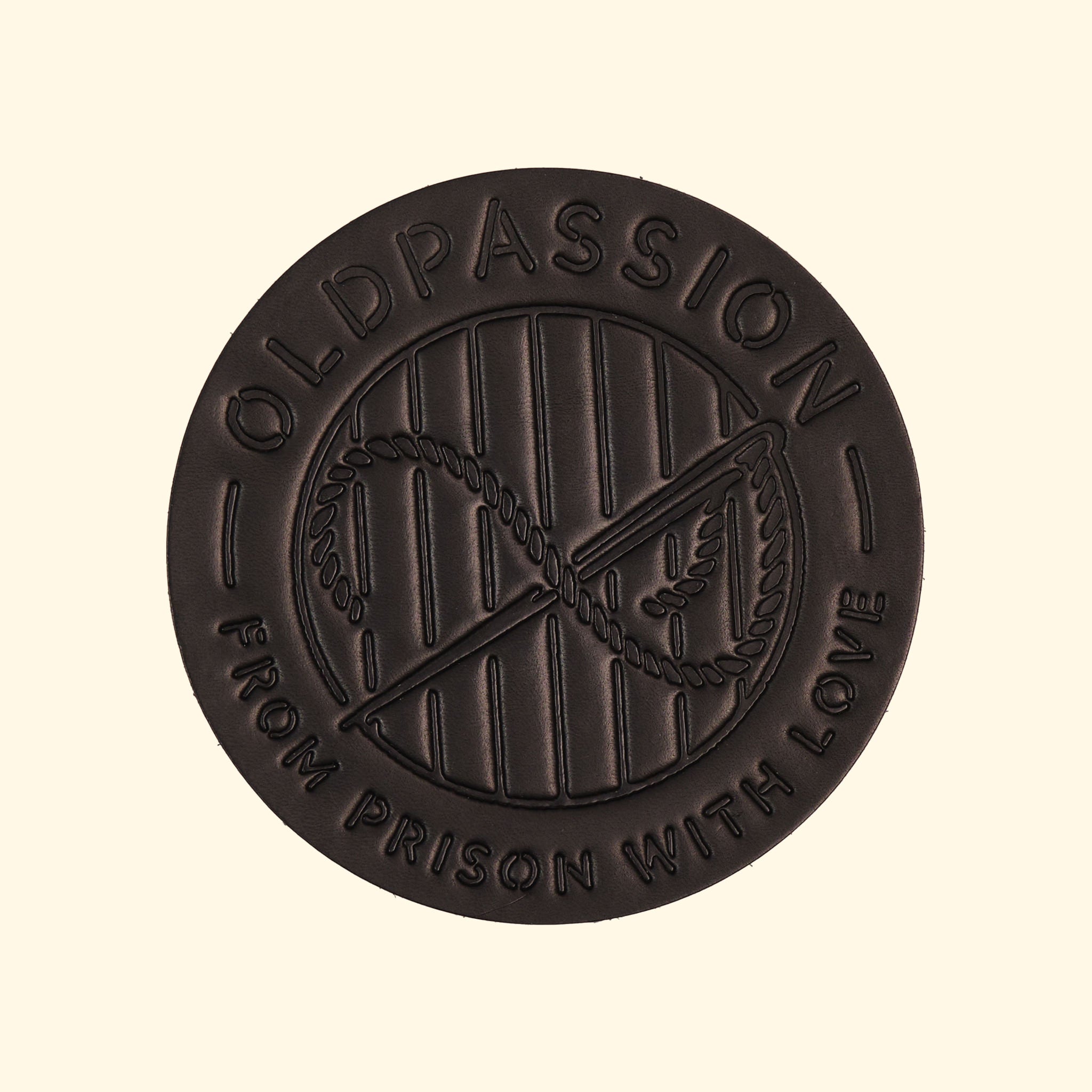 Leather Coaster oldpassion, Schwarz