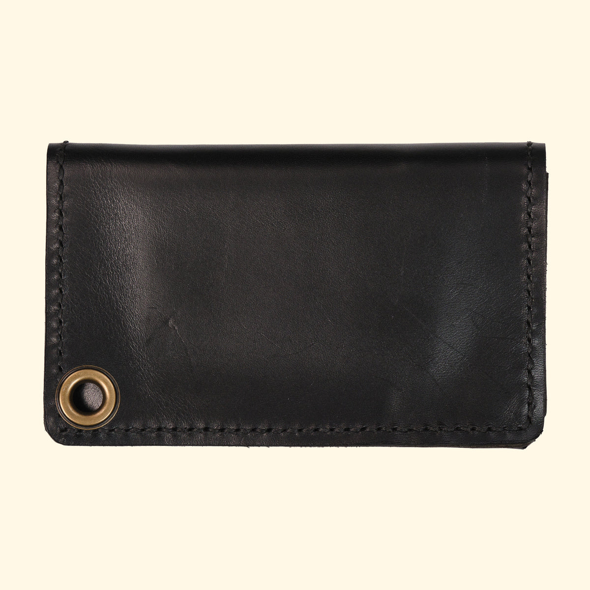 Trucker-Wallet-Extravagantes-Leder-Portemonnaie-schwarz-Leder-antique-hardware-oldpassion-from-prison-with-love-Rueckseite