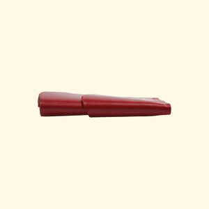 burrito minimalistisches Kartenhalter Portemonnaie aus Leder Rot Seitenansicht oldpassion from prison with love