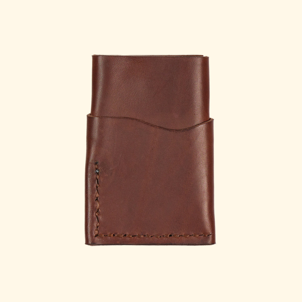 burrito minimalistisches Kartenhalter Portemonnaie aus Leder dunkelbraun Rueckseite oldpassion from prison with love