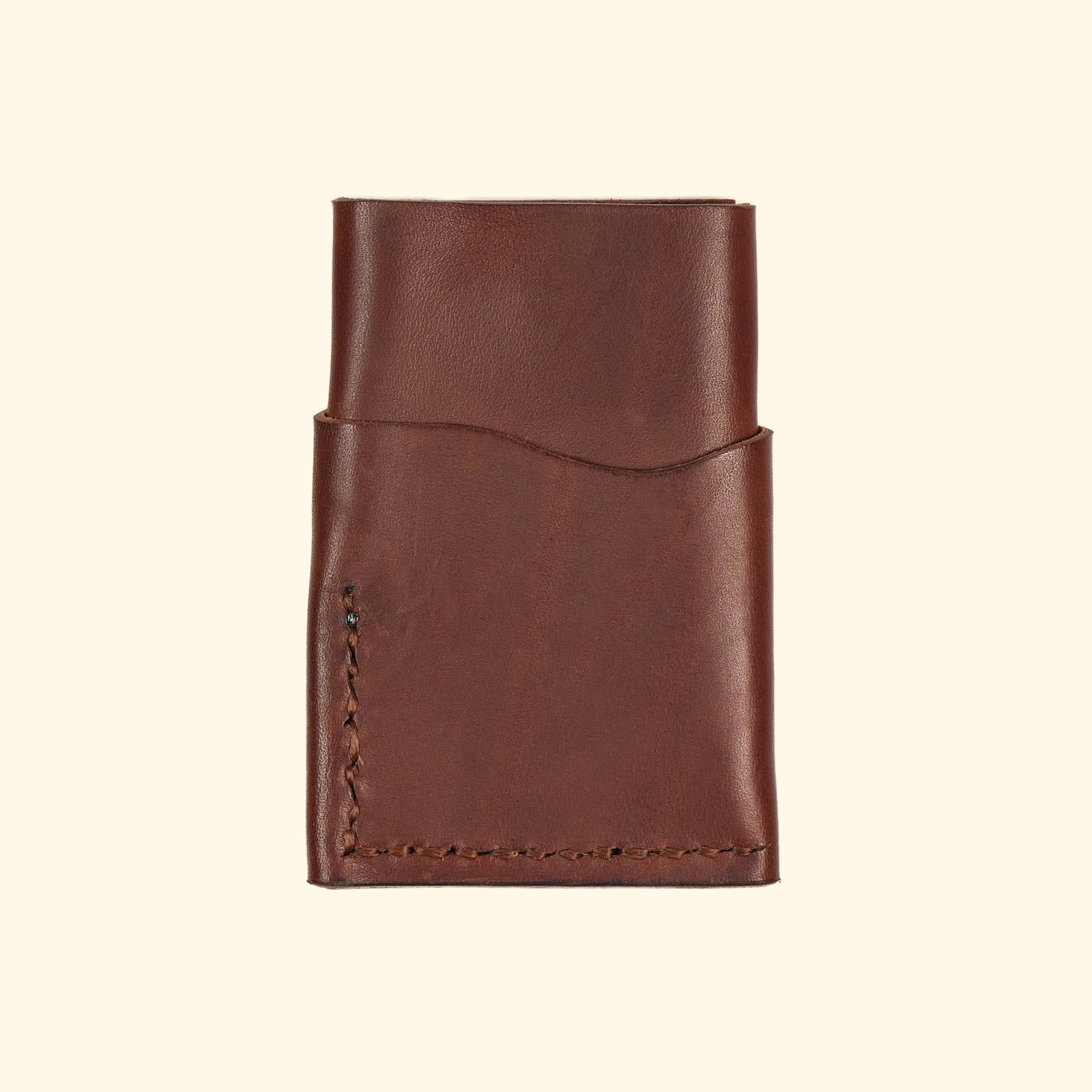 burrito minimalistisches Kartenhalter Portemonnaie aus Leder dunkelbraun Rueckseite oldpassion from prison with love