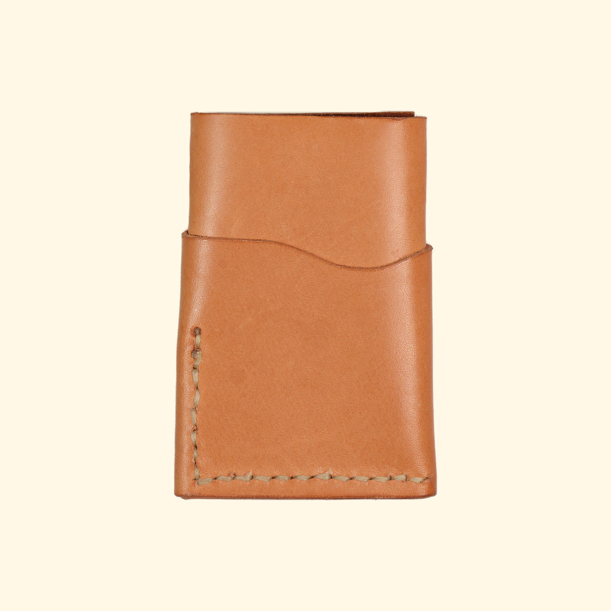 burrito minimalistisches Kartenhalter Portemonnaie aus vegetabil gegeerbtes Leder nature Rueckseite oldpassion from prison with love