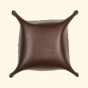 leather-tray-Taschenleerer-quadratisch-Schale-Aufbewahrung-Leder-dunkelbraun-rueckseite