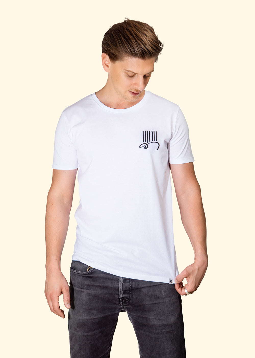 «prison-bars» logo tee - oldpassion - from prison with love
