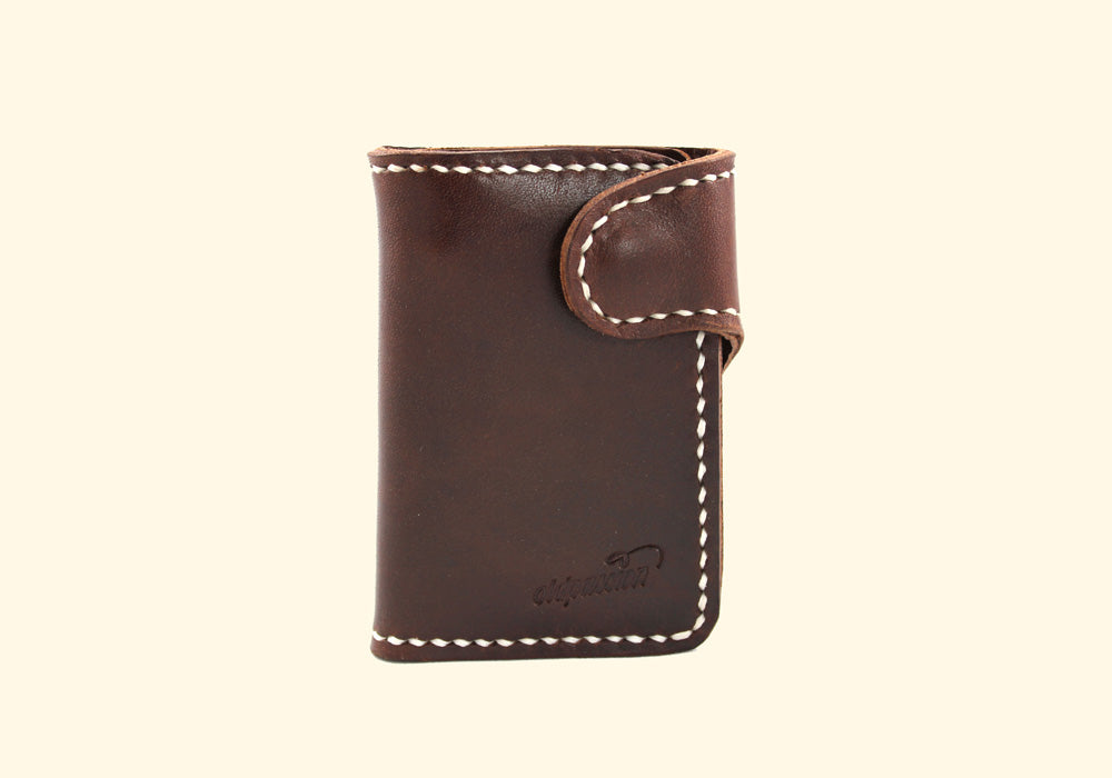 Snap Wallet • braun • robustes Leder Portemonnaie • oldpassion - from prison with love