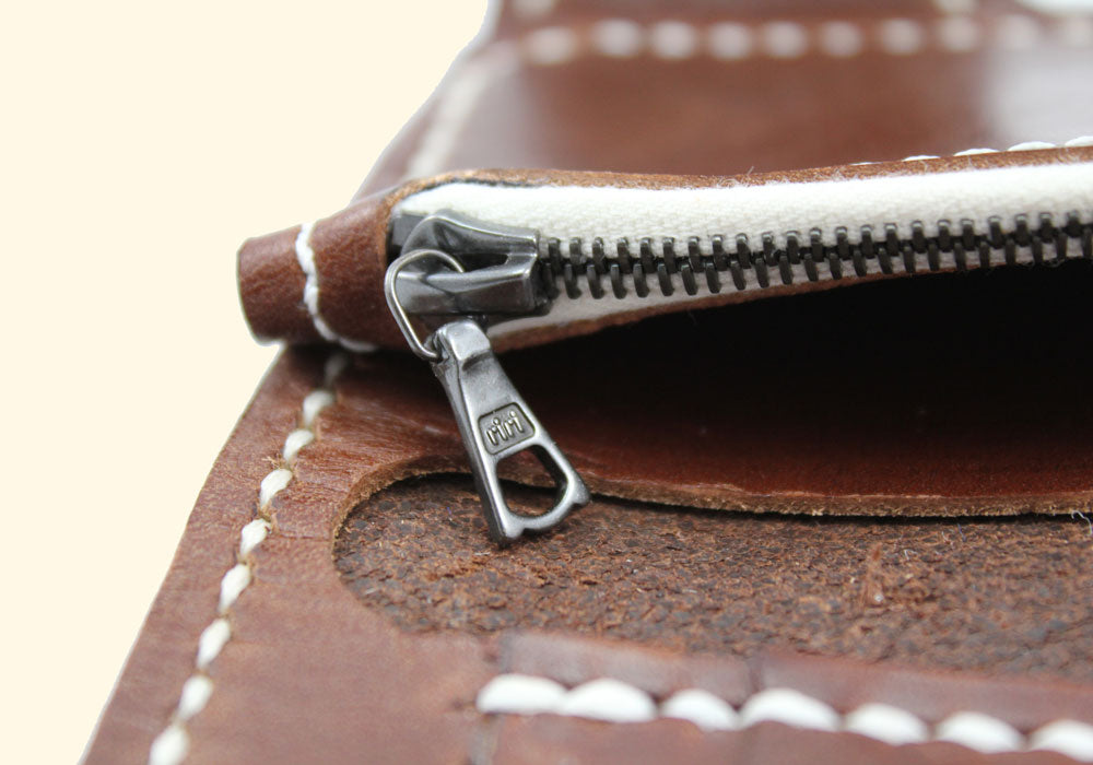 Snap Wallet • braun • robustes Leder Portemonnaie • oldpassion - from prison with love